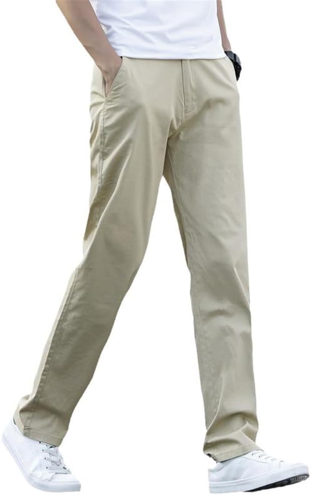 FAZI SAMPS ARTICLE #6716 Business Solid Color Stretch Trousers Male Gray Plus Size