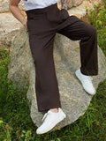 FAZI SAMPS ARTICLE #6741 Lightweight - Straight-Fit Tailored Trousers