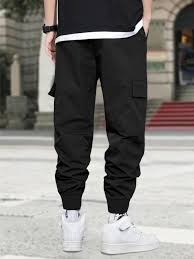 FAZI SAMPS ARTICLE #6742 Men Black Cargo Pants